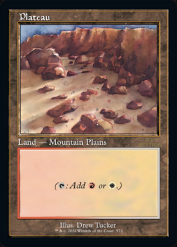 Plateau card front