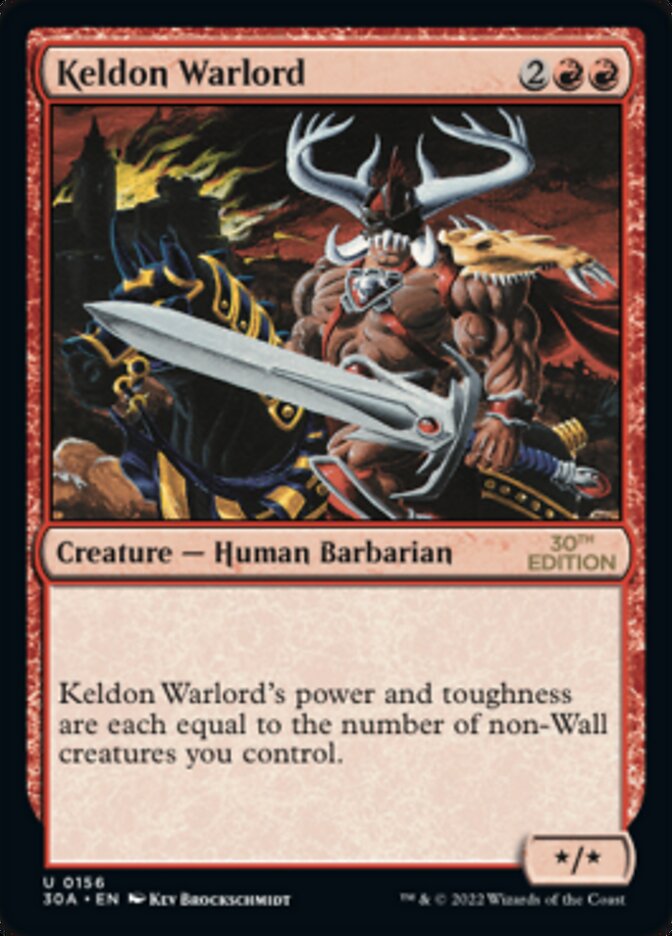 Keldon Warlord card front
