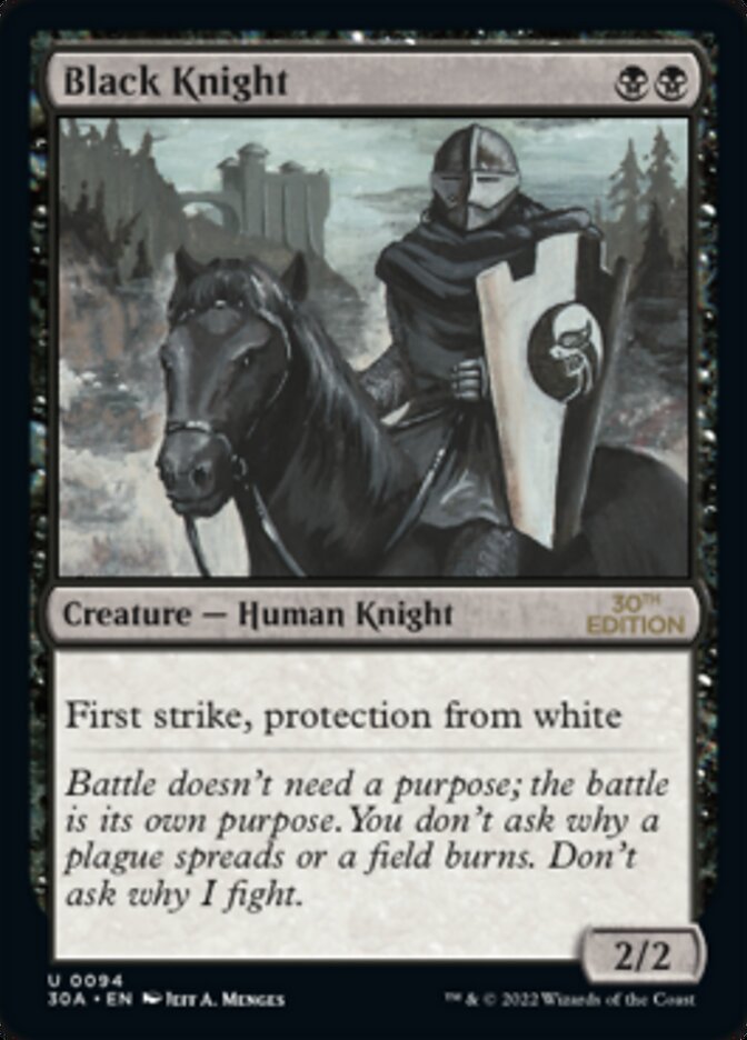 Black Knight card front