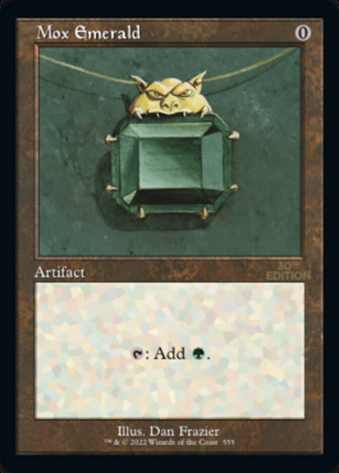 Mox Emerald card front