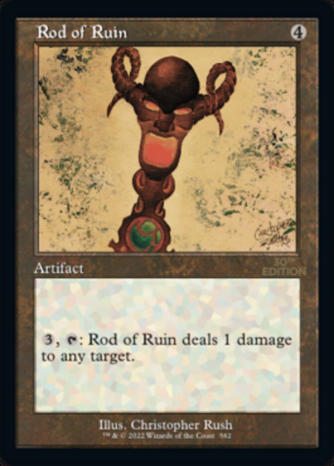 Rod of Ruin card front