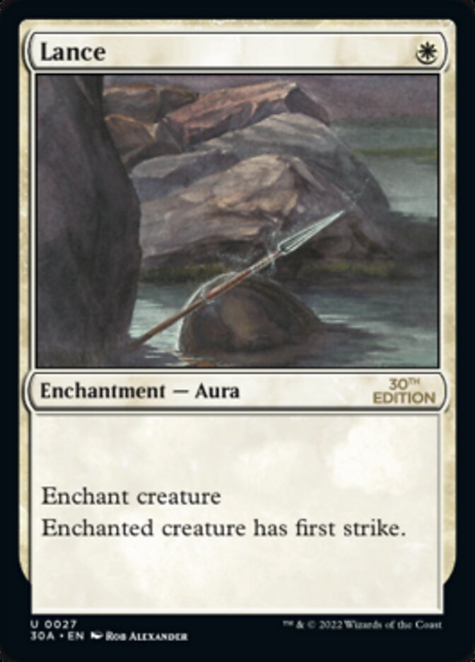 Lance card front