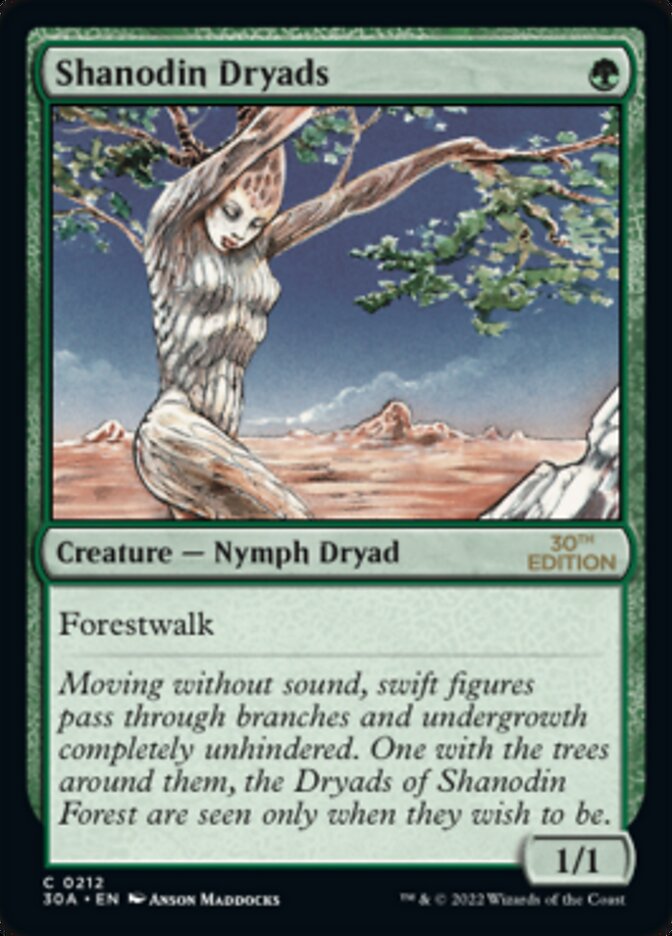Shanodin Dryads card front