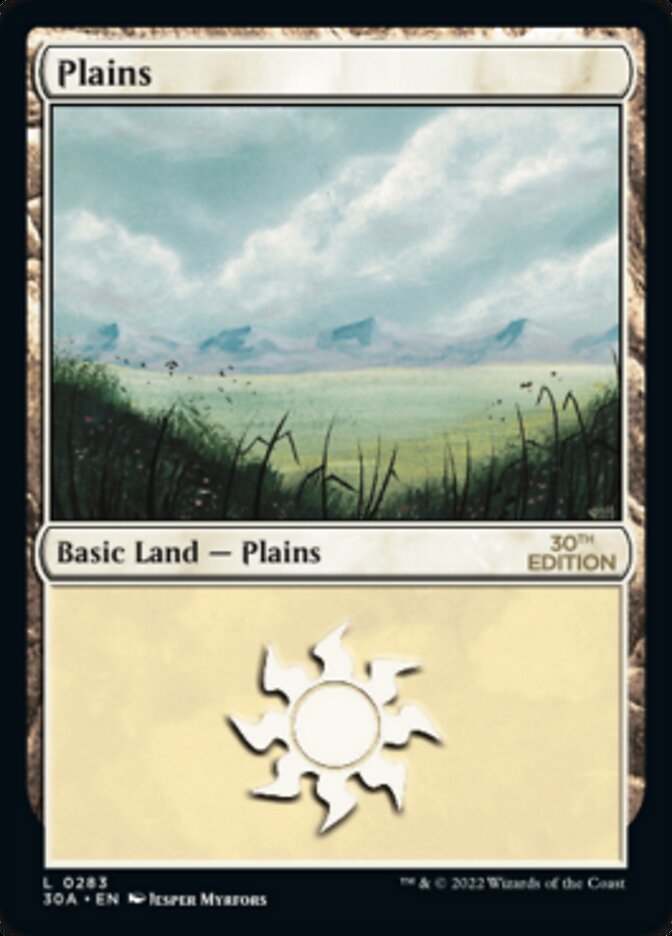 Plains card front