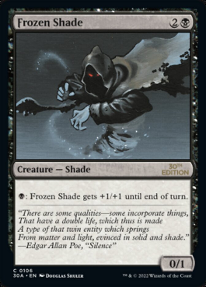 Frozen Shade card front