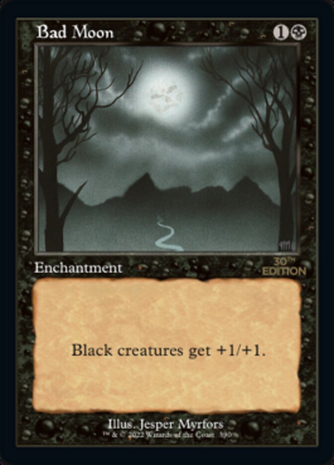 Bad Moon card front