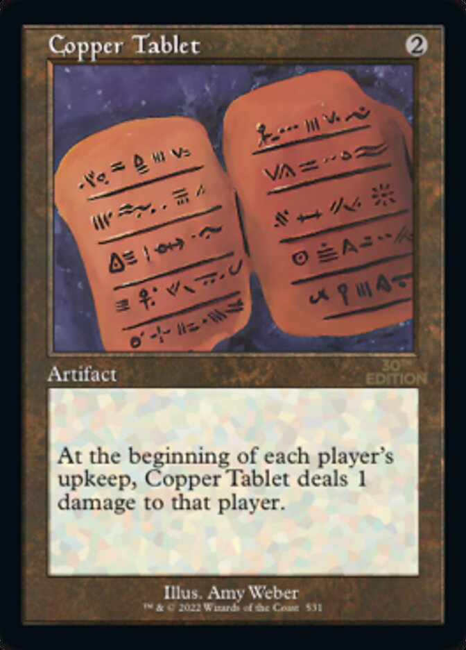 Copper Tablet card front