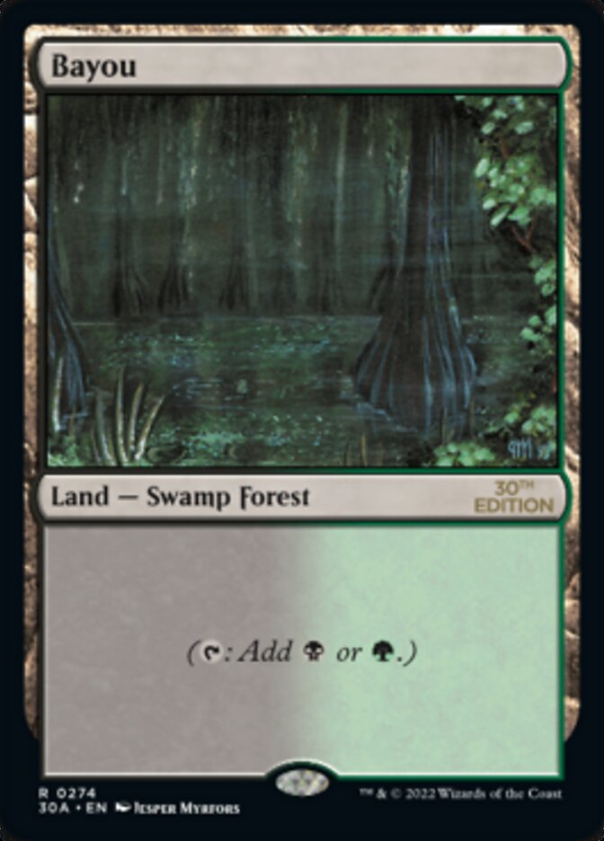 Bayou card front