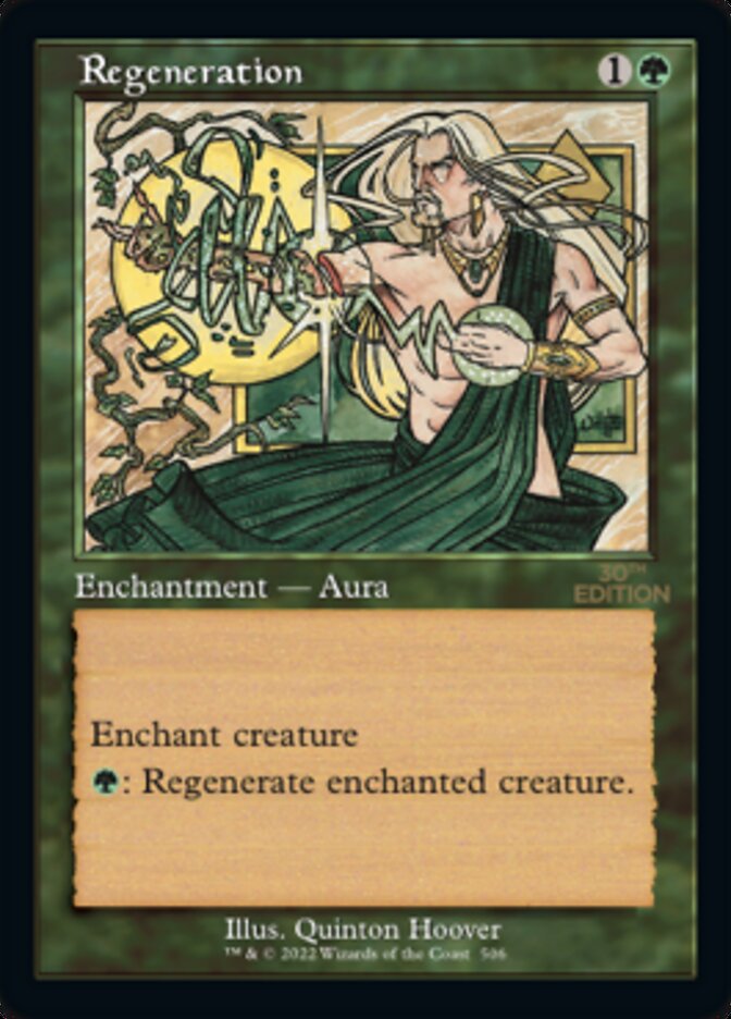 Regeneration card front