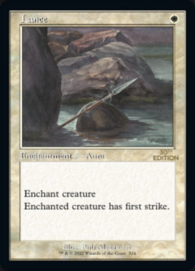 Lance card front