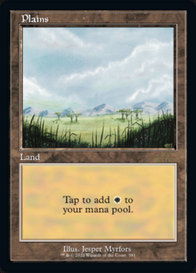 Plains card front