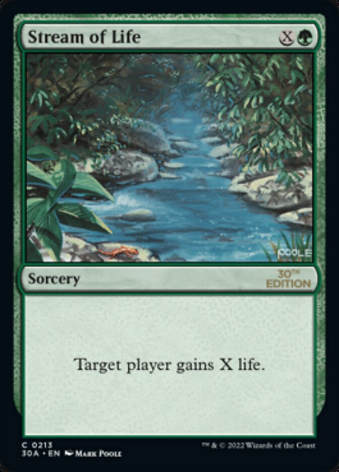 Stream of Life card front