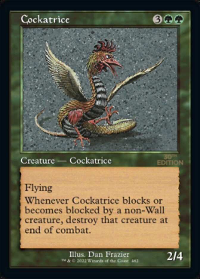 Cockatrice card front