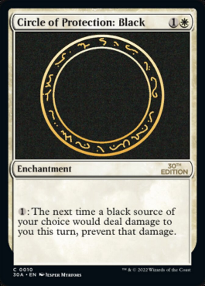 Circle of Protection: Black card front