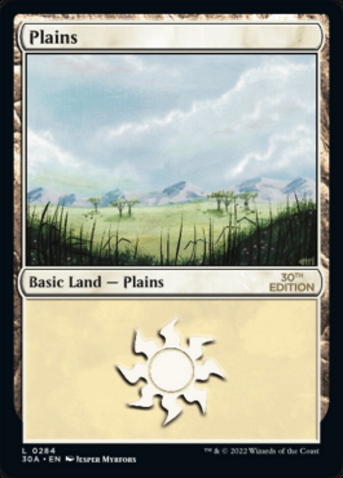 Plains card front