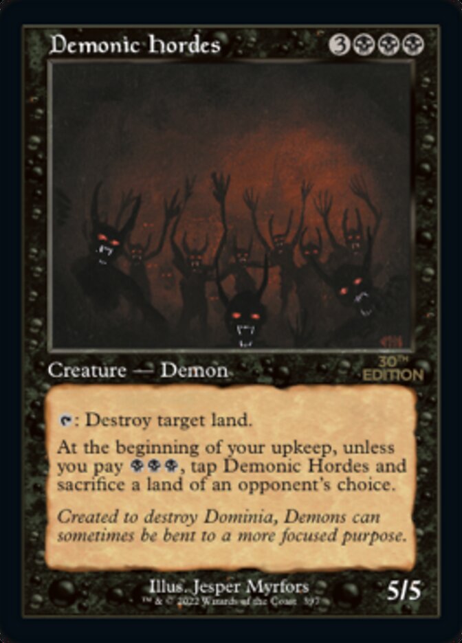 Demonic Hordes card front