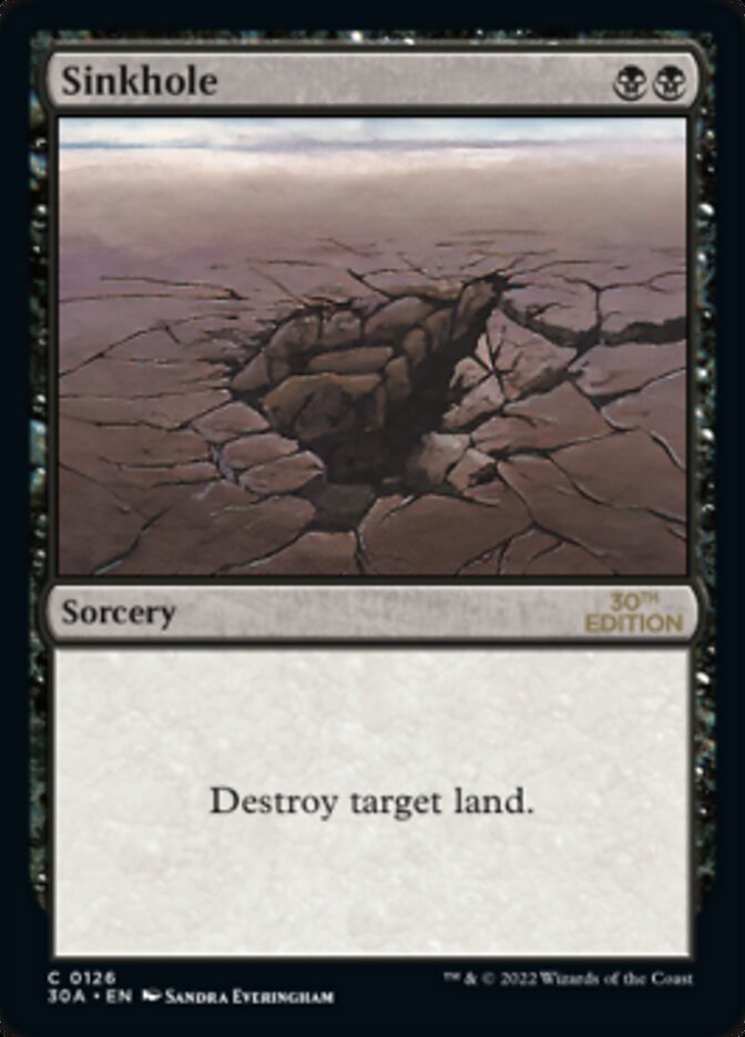 Sinkhole card front