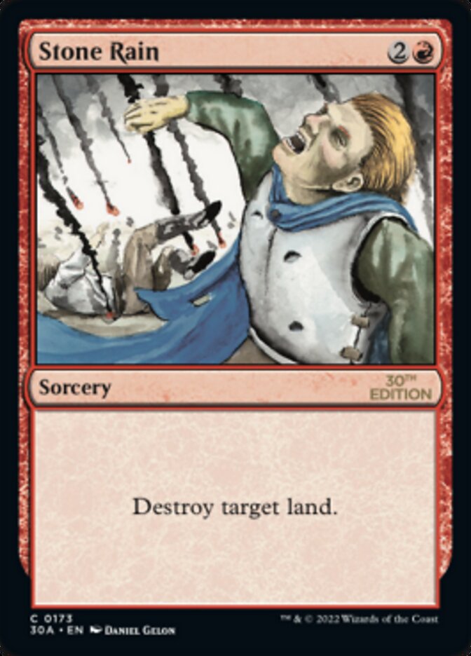 Stone Rain card front