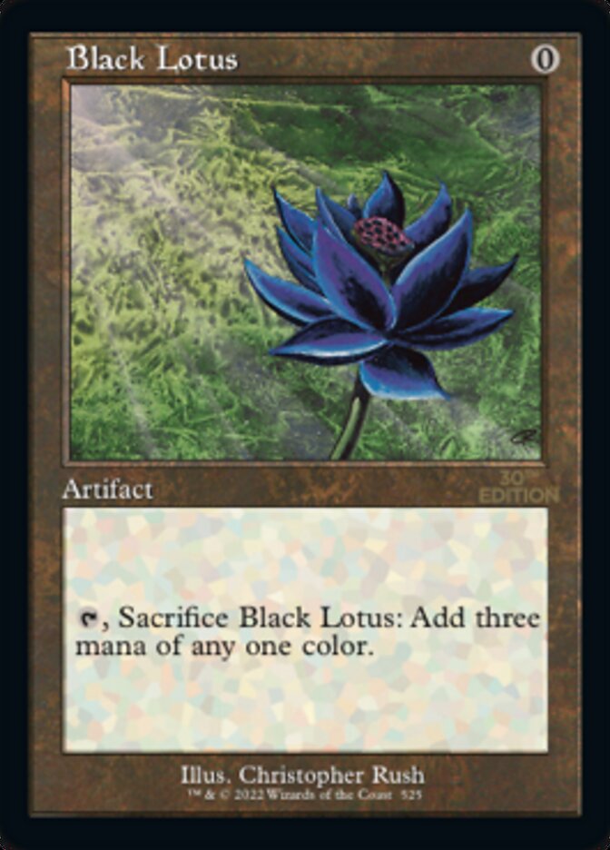 Black Lotus card front