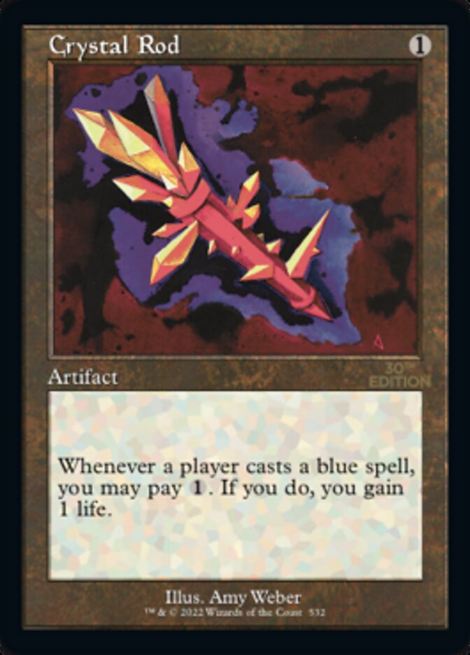 Crystal Rod card front