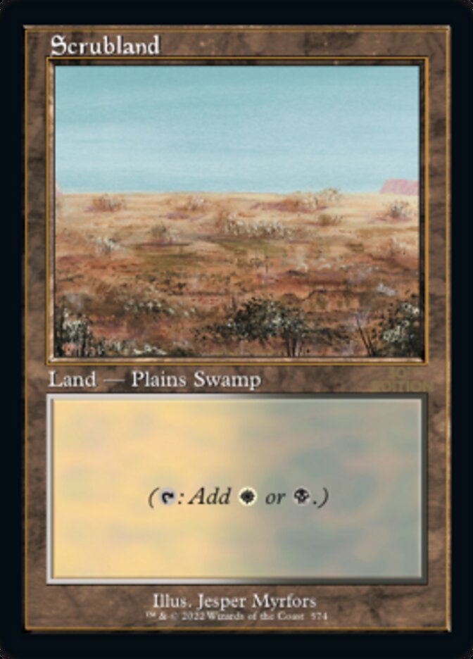 Scrubland card front