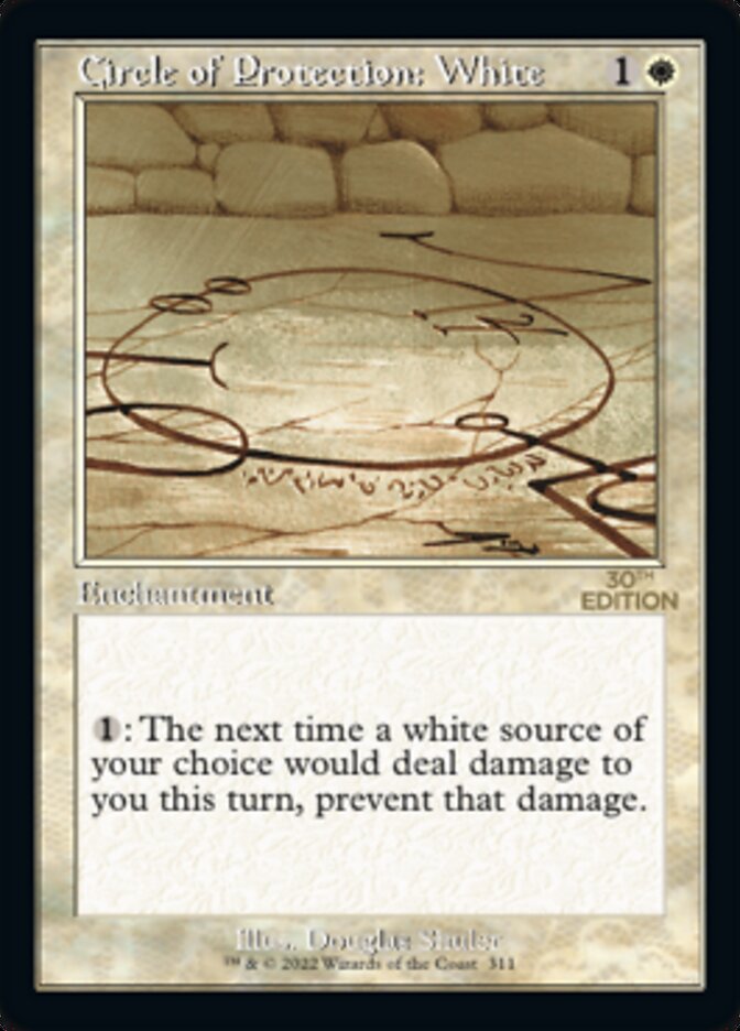 Circle of Protection: White card front