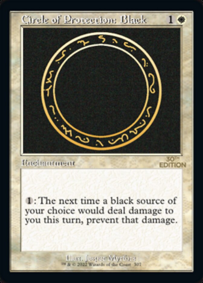 Circle of Protection: Black card front