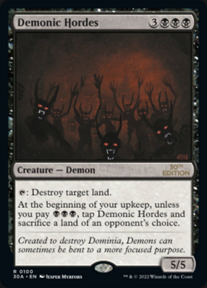 Demonic Hordes card front