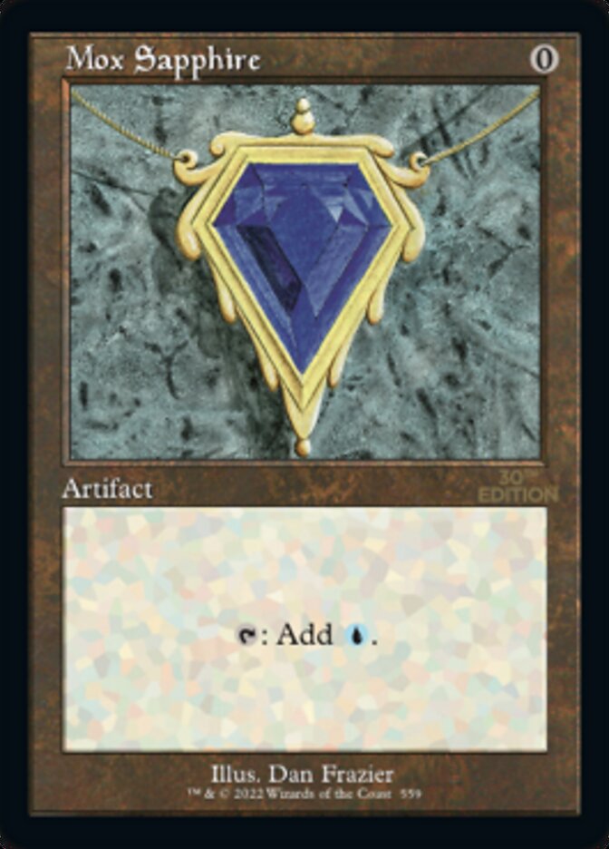 Mox Sapphire card front