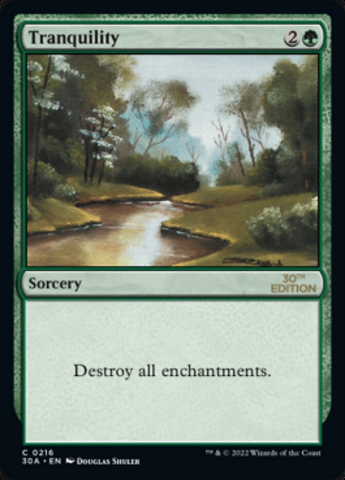 Tranquility card front
