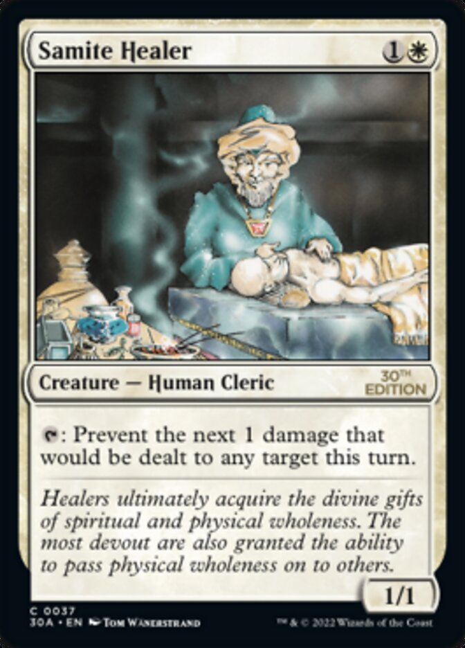 Samite Healer card front