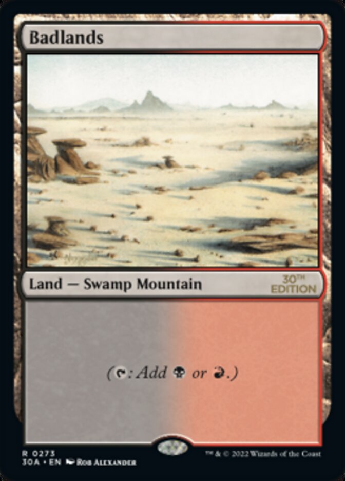 Badlands card front