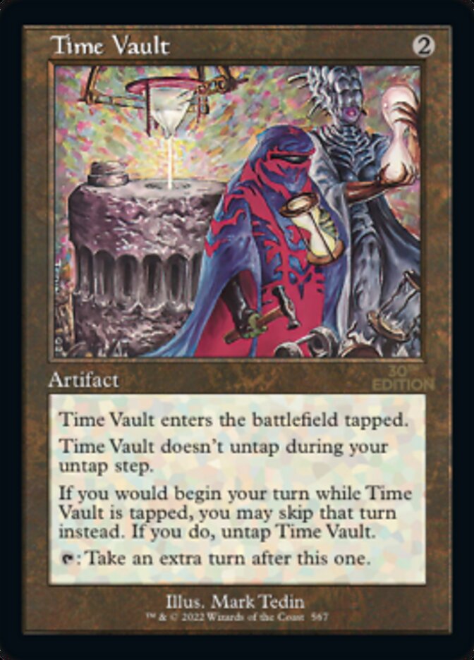 Time Vault card front