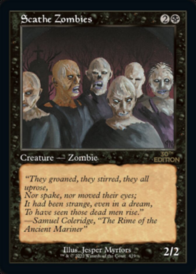 Scathe Zombies card front