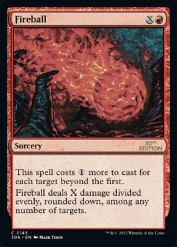 Fireball card front