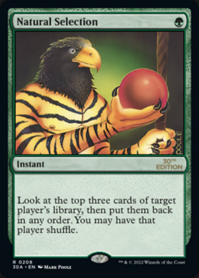 Natural Selection card front