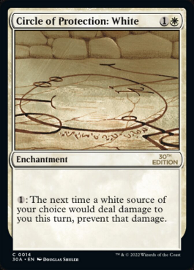 Circle of Protection: White card front
