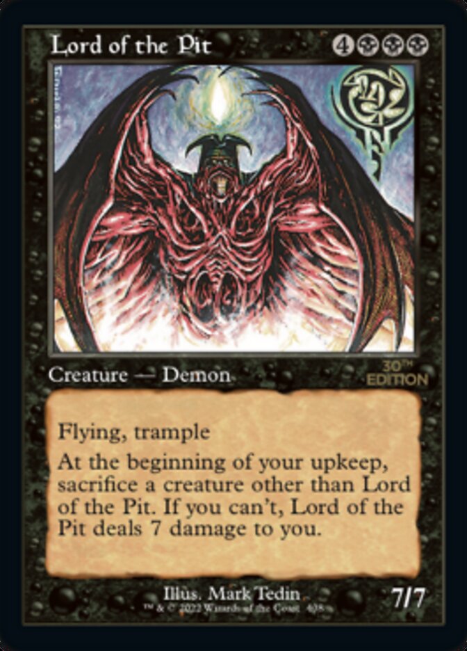 Lord of the Pit card front