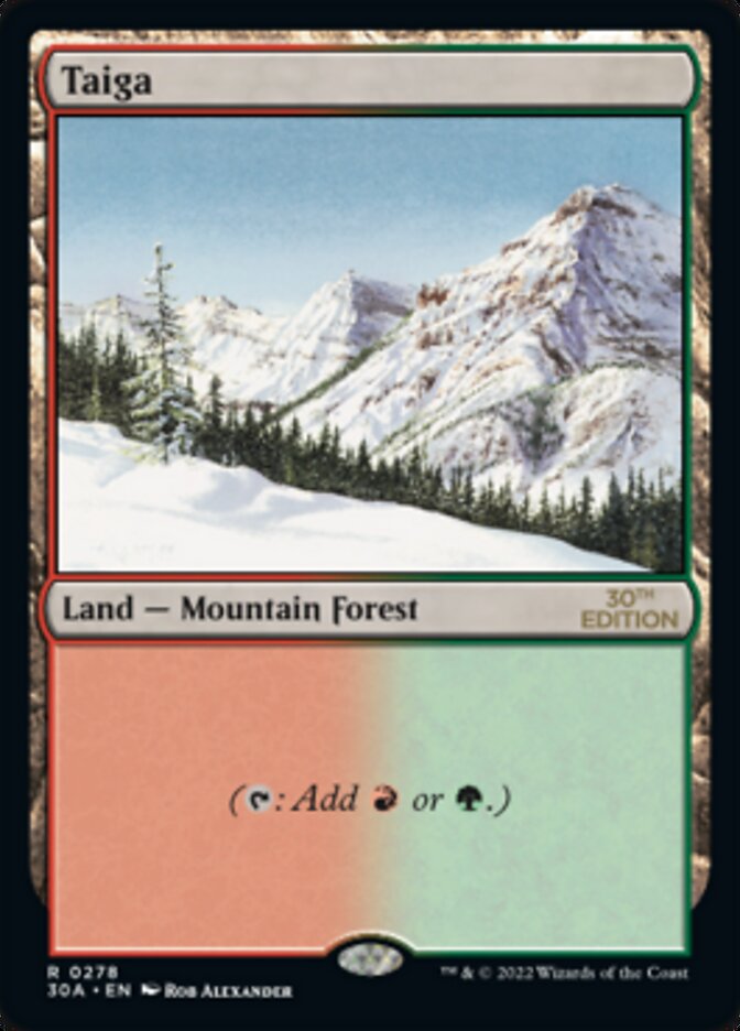 Taiga card front