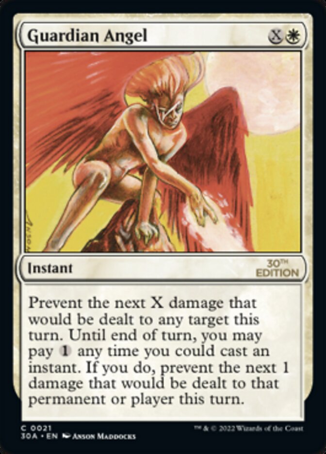 Guardian Angel card front
