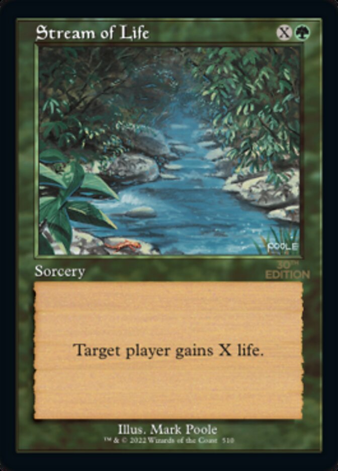 Stream of Life card front