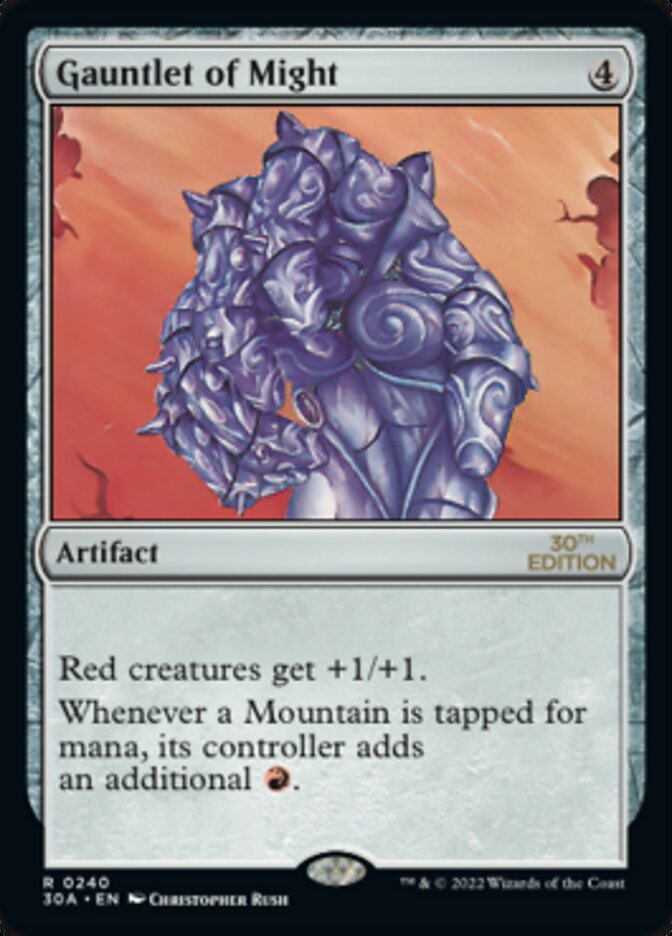 Gauntlet of Might card front