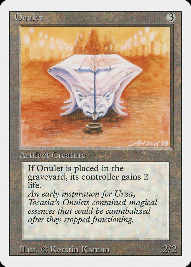 Onulet card front
