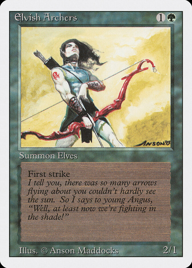Elvish Archers card front