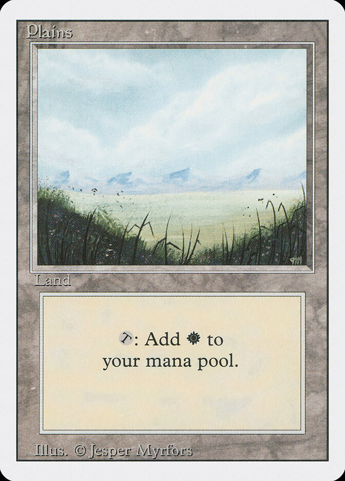 Plains card front
