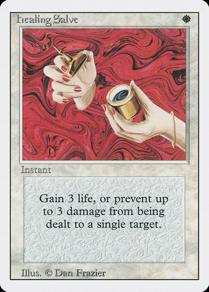 Healing Salve card front