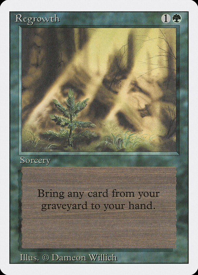 Regrowth card front