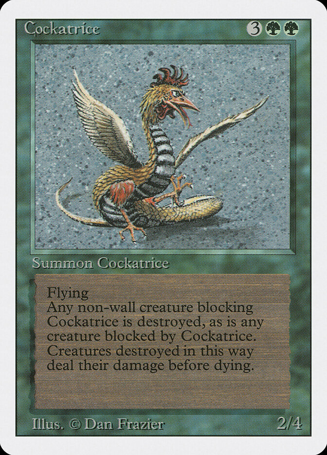 Cockatrice card front