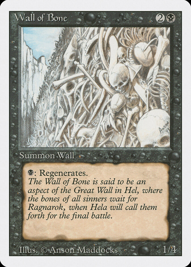 Wall of Bone card front