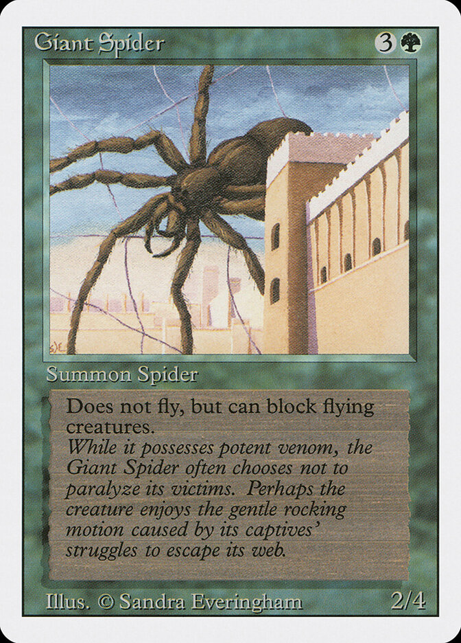 Giant Spider card front